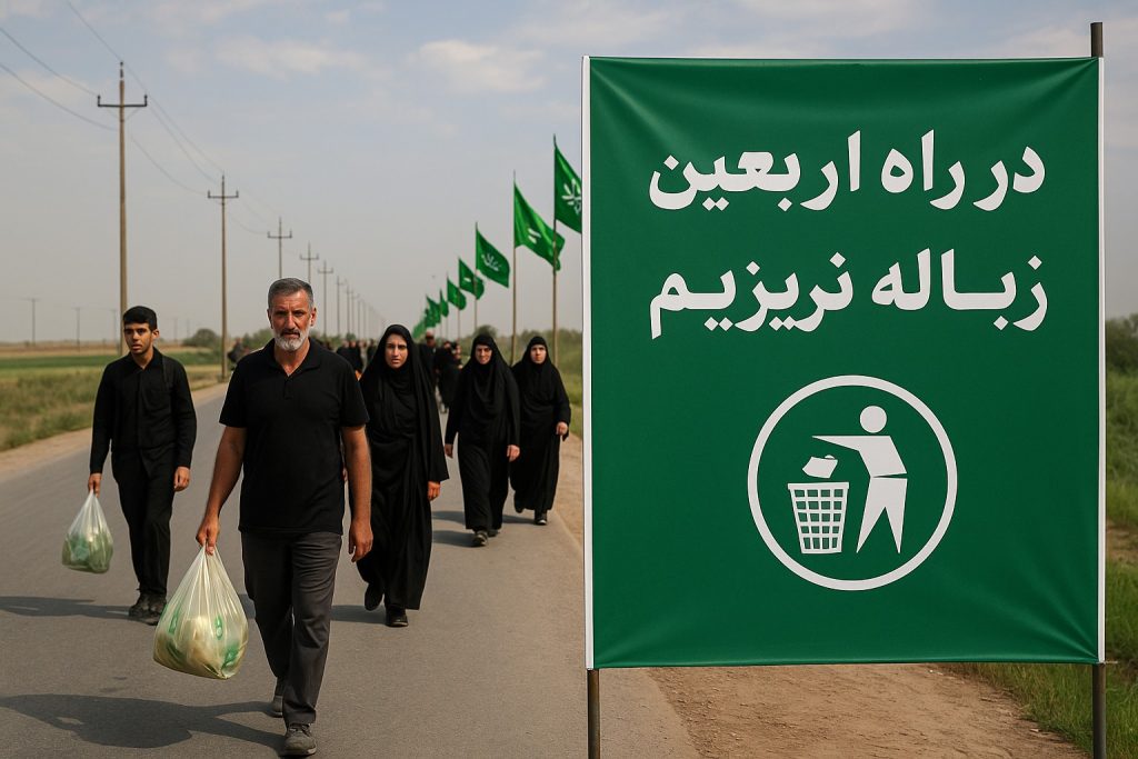 زباله نریزیم صراط اربعین